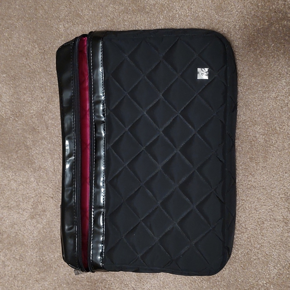 Black padded laptop bag